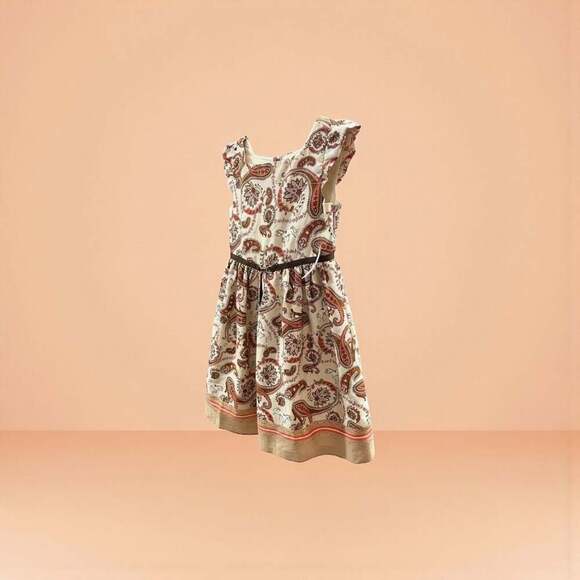Janie and Jack Paisley Equestrian Print Dress - Picture 7 of 8
